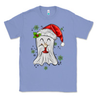 Colony Blue merry christmas ghost Classic Tee - MaliasSmallBusiness