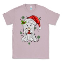 Lilac merry christmas ghost Classic Tee - MaliasSmallBusiness
