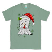 Sage merry christmas ghost Classic Tee - MaliasSmallBusiness