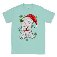 Seafoam merry christmas ghost Classic Tee - MaliasSmallBusiness