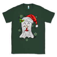 Sports Green merry christmas ghost Classic Tee - MaliasSmallBusiness