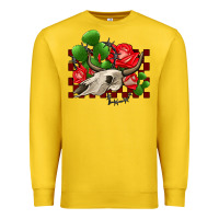 Lemon bullskull rose and cactus olivia Premium Sweatshirt - OliviaCreatesArt
