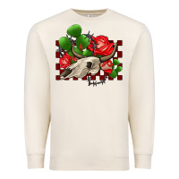 Sandshell bullskull rose and cactus olivia Premium Sweatshirt - OliviaCreatesArt