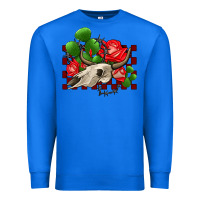 True Royal bullskull rose and cactus olivia Premium Sweatshirt - OliviaCreatesArt