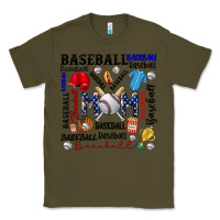 Army Green baseball mom Classic Tee - CowhideDigitalArt