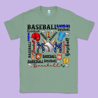 Baseball Mom Classic Tee Designed By Cowhidedigitalart