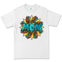 White sunflower mom leopard Premium Tee - Artiststas