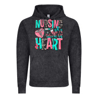 Vintage Black nursing is a work of heart Vintage Hoodie - NancyCooperArtShop