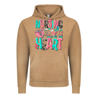 Vintage Camel nursing is a work of heart Vintage Hoodie - NancyCooperArtShop