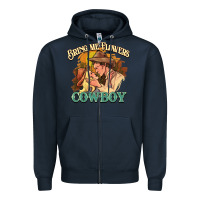 Navy Bring me flowers cowboy Zipper Hoodie - HowdyJamesFarm