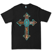 Black turquoise cross Premium Tee - AdoDesignShop