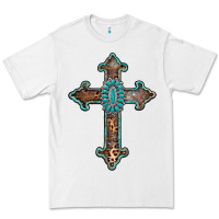 White turquoise cross Premium Tee - AdoDesignShop