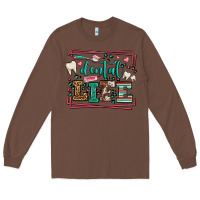 Chestnut Dental life leopard frame Long Sleeve Tee - LillyAllenDesigns