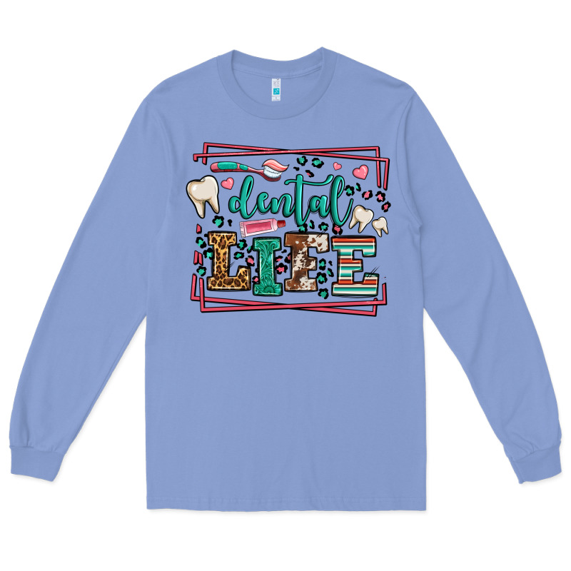 Dental Life Leopard Frame Long Sleeve Tee by LillyAllenDesigns | Teevron