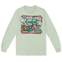 Matcha Dental life leopard frame Long Sleeve Tee - LillyAllenDesigns