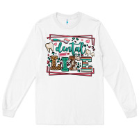 White Dental life leopard frame Long Sleeve Tee - LillyAllenDesigns