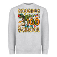Heather Grey roaring in to 100 day of school Heavyweight Sweatshirt - Artiststas