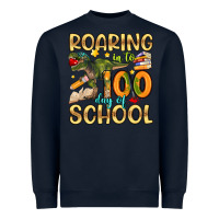 Navy roaring in to 100 day of school Heavyweight Sweatshirt - Artiststas