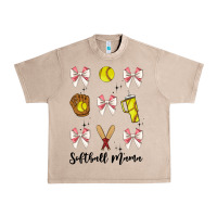 French Oak softball coquette bow Urban Heavy Tee - JahusDesignShop