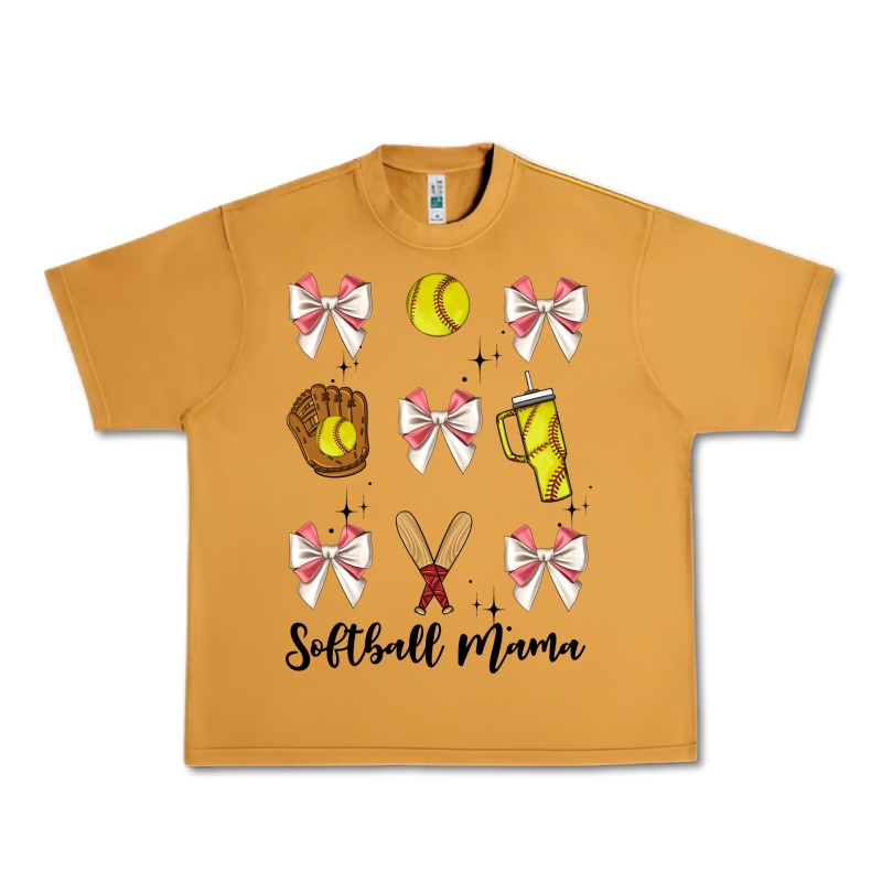 Softball Coquette Bow Urban Heavy Tee by JahusDesignShop | Teevron