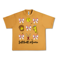 Peanut Butter softball coquette bow Urban Heavy Tee - JahusDesignShop
