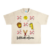 Sandshell softball coquette bow Urban Heavy Tee - JahusDesignShop