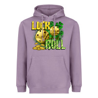 Lavender Luck and roll Heavyweight Hoodie - CowGirlArtShop