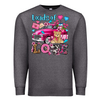 Charcoal Heather loads of love valentine's day olivia Premium Sweatshirt - OliviaCreatesArt