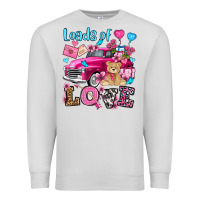 Dove Grey loads of love valentine's day olivia Premium Sweatshirt - OliviaCreatesArt