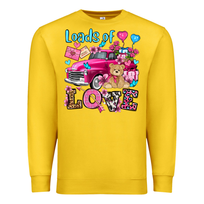 Loads Of Love Valentine's Day Olivia Premium Sweatshirt by OliviaCreatesArt | Teevron