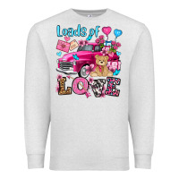 Oatmeal Heather loads of love valentine's day olivia Premium Sweatshirt - OliviaCreatesArt