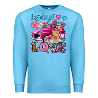 Ocean Blue loads of love valentine's day olivia Premium Sweatshirt - OliviaCreatesArt