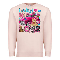 Pale Pink loads of love valentine's day olivia Premium Sweatshirt - OliviaCreatesArt