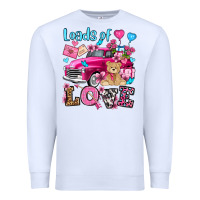 White loads of love valentine's day olivia Premium Sweatshirt - OliviaCreatesArt