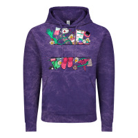 Cloud Purple custom name nurse Vintage Hoodie - NancyCooperArtShop