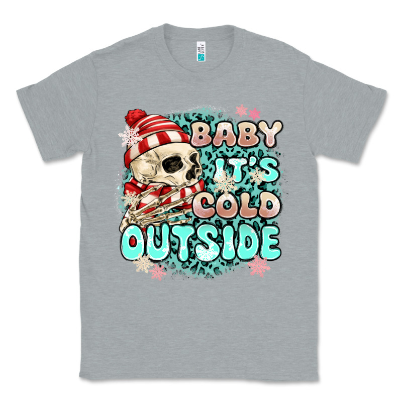 Baby Its Cold Outside Skeleton Classic Tee by MaliasSmallBusiness | Teevron
