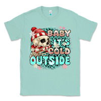 Seafoam baby its cold outside skeleton Classic Tee - MaliasSmallBusiness