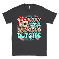 Smoke baby its cold outside skeleton Classic Tee - MaliasSmallBusiness