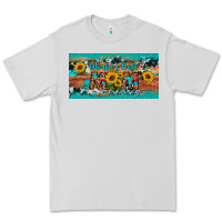 Dove Grey world's best mom sunflower license plate Premium Tee - Artiststas