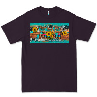 Plum world's best mom sunflower license plate Premium Tee - Artiststas