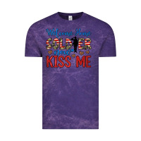 Cloud Purple welcome home soldier now kiss me Vintage Tee - JahusDesignShop
