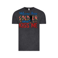 Vintage Black welcome home soldier now kiss me Vintage Tee - JahusDesignShop