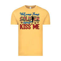 Vintage Mustard welcome home soldier now kiss me Vintage Tee - JahusDesignShop