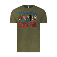 Vintage Olive welcome home soldier now kiss me Vintage Tee - JahusDesignShop
