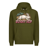 Army Green Do the Bunny hop Easter Day Premium Hoodie - HowdyJamesFarm