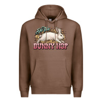 Chestnut Do the Bunny hop Easter Day Premium Hoodie - HowdyJamesFarm