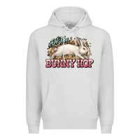 Dove Grey Do the Bunny hop Easter Day Premium Hoodie - HowdyJamesFarm