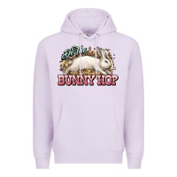 Lilac Do the Bunny hop Easter Day Premium Hoodie - HowdyJamesFarm