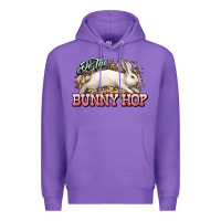 Purple Do the Bunny hop Easter Day Premium Hoodie - HowdyJamesFarm