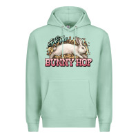 Seafoam Do the Bunny hop Easter Day Premium Hoodie - HowdyJamesFarm